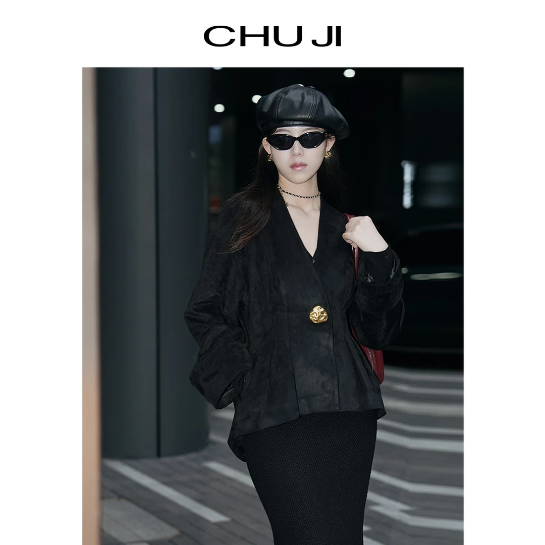 Chuji/出迹金扣外套D2Y1732W