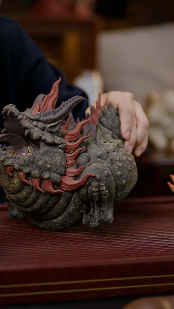 【闪购商品】紫砂茶宠紫砂火焰蟾