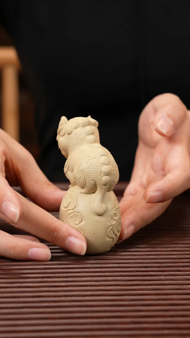 【闪购商品】紫砂茶宠紫砂 麒麟戏球