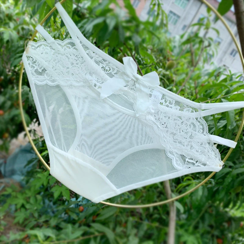 506蕾丝内裤 女性感中低腰舒适夏季薄款简约无痕无痕镂空日系甜美