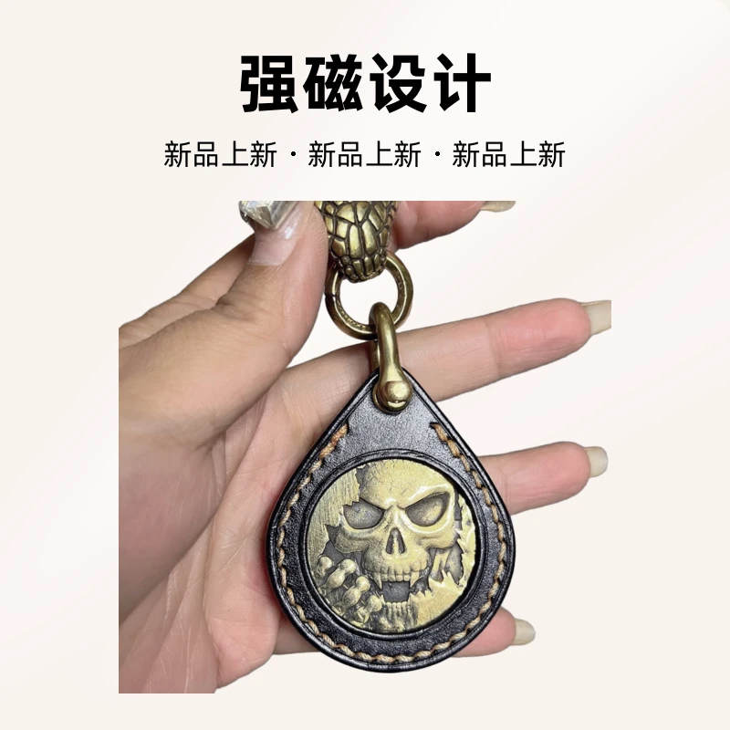 强磁N52牛皮弹弓手工定制耐用