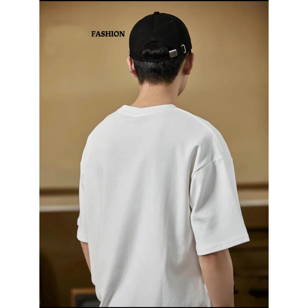 【口袋刺绣】高品质纯棉短袖T恤时尚轻奢休闲百搭半袖圆领潮流款