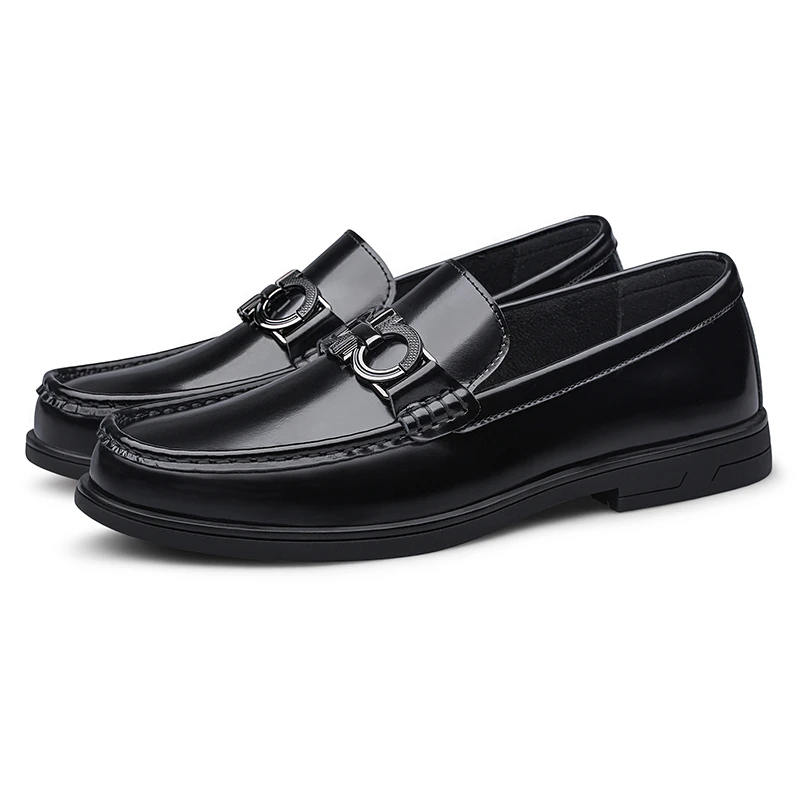 【限量私定】轻奢手工休闲男皮鞋四季百搭时尚软底增高商务男士皮鞋