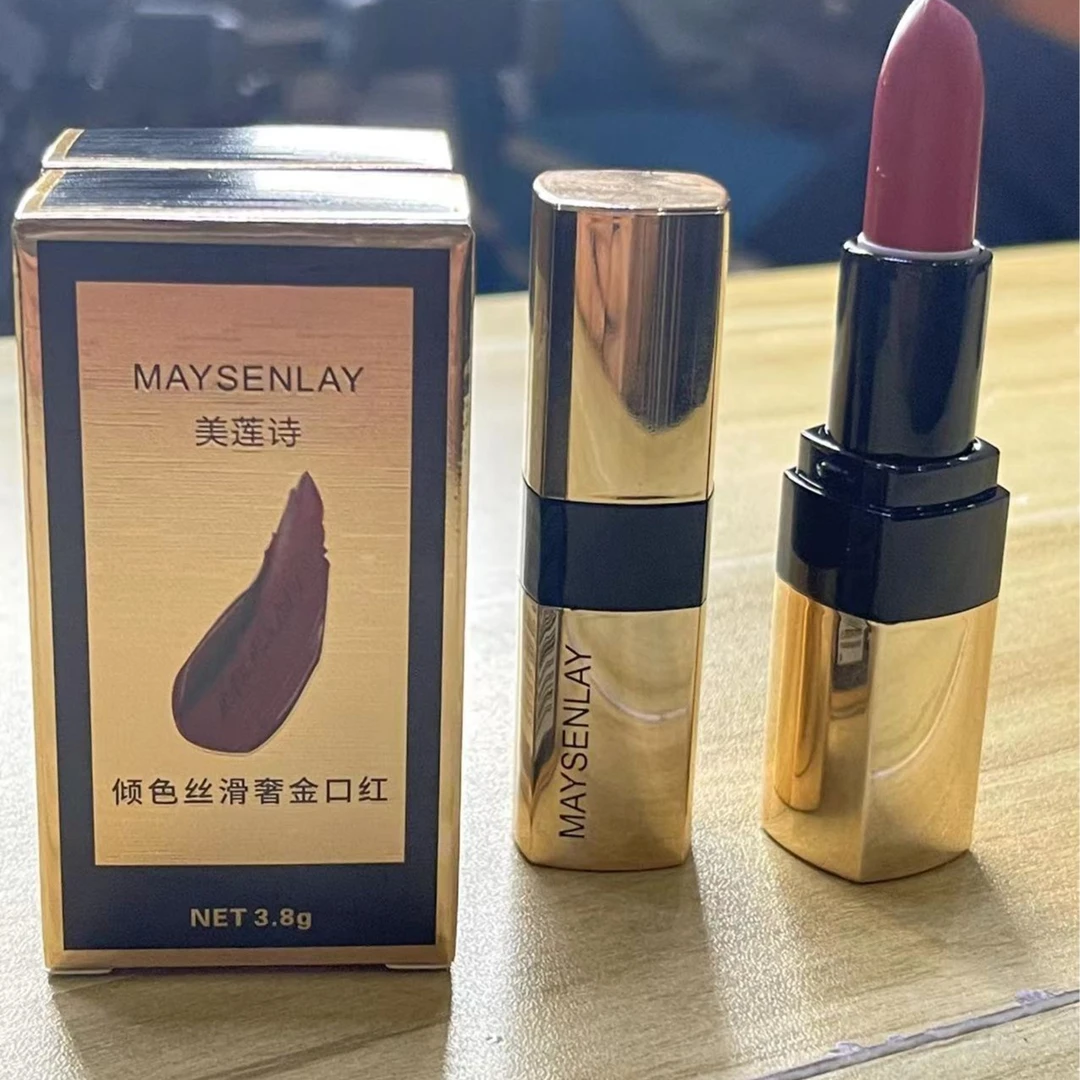 Maysenlay/美莲诗【两支装口红】美莲诗倾色丝滑奢金口红9# 11#