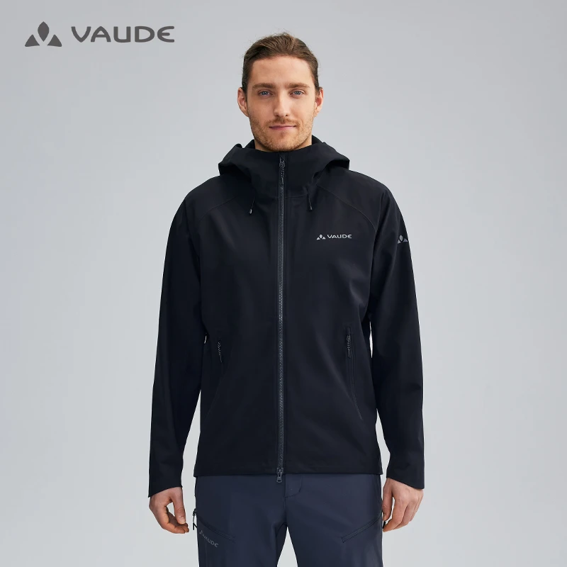 VAUDE巍德防风防泼水户外软壳衣骑行徒步登山外套连帽男士户外