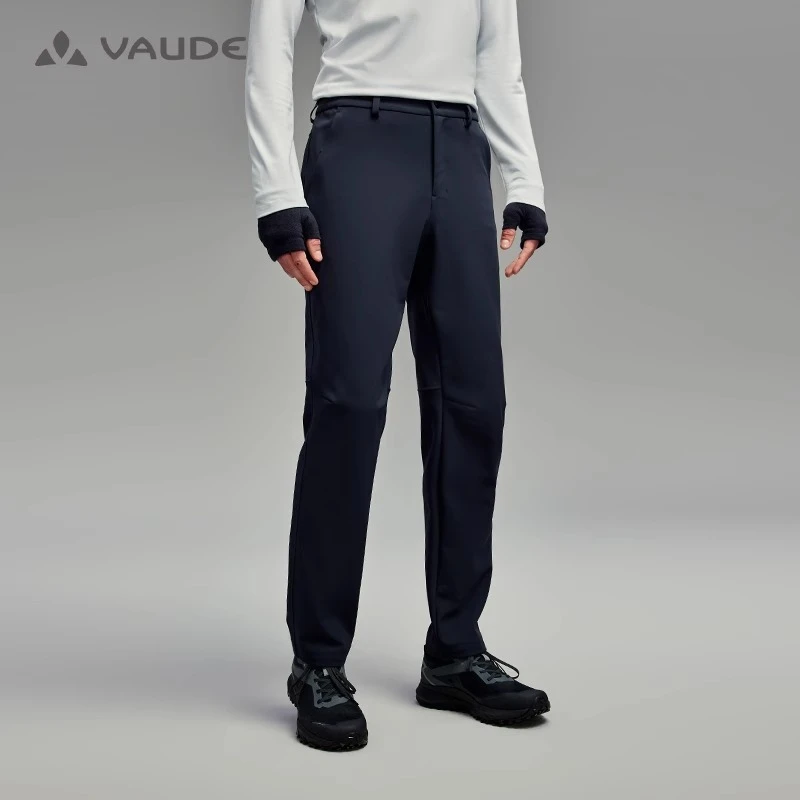 VAUDE巍德户外休闲男士软壳裤透气爬山登山运动骑行弹力直筒长裤