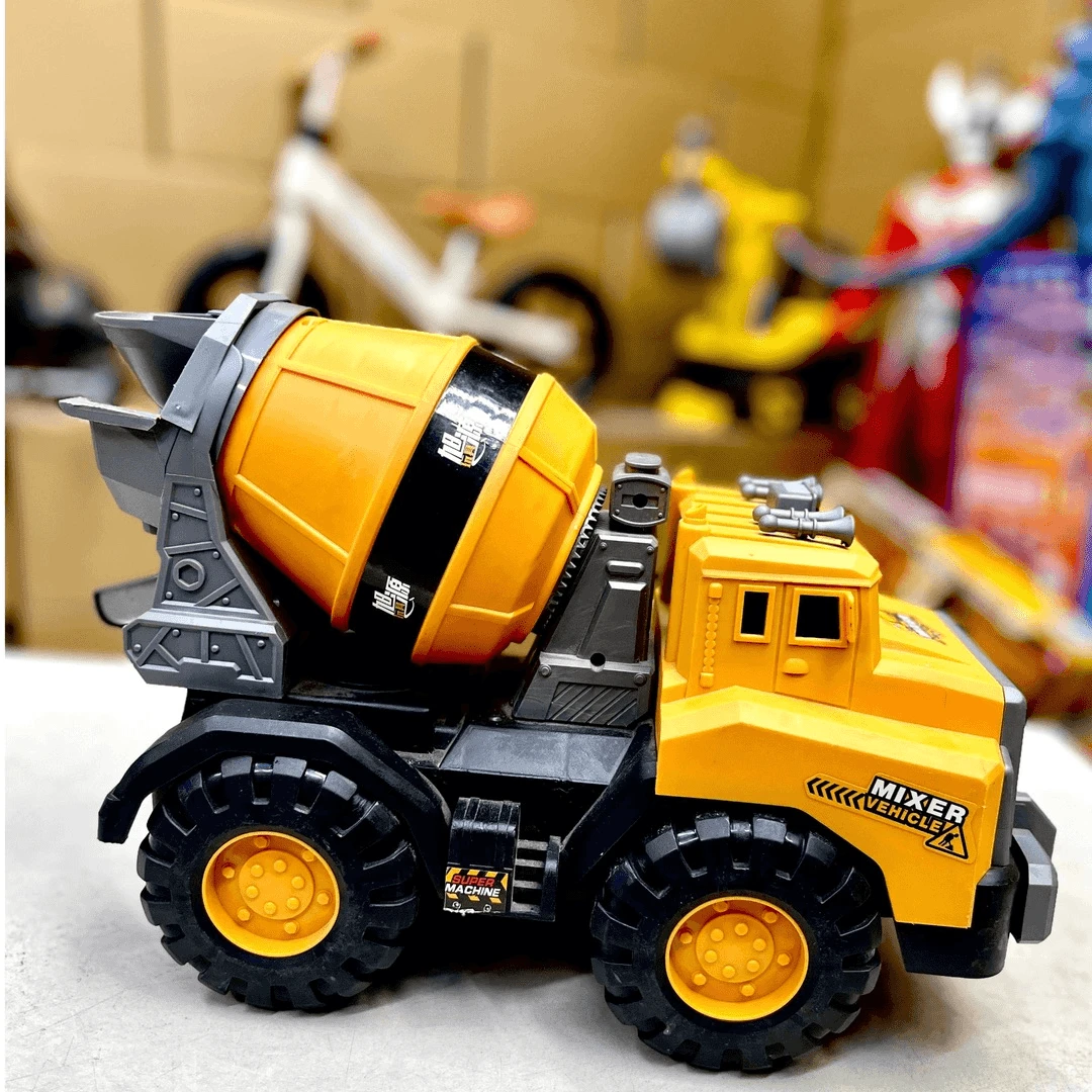 波滑行搅拌车耐摔工程车23厘米款式颜色随机
