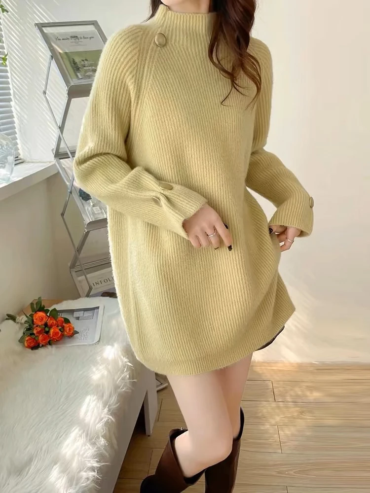 米粒家999重工长款不起球收腰款超显瘦