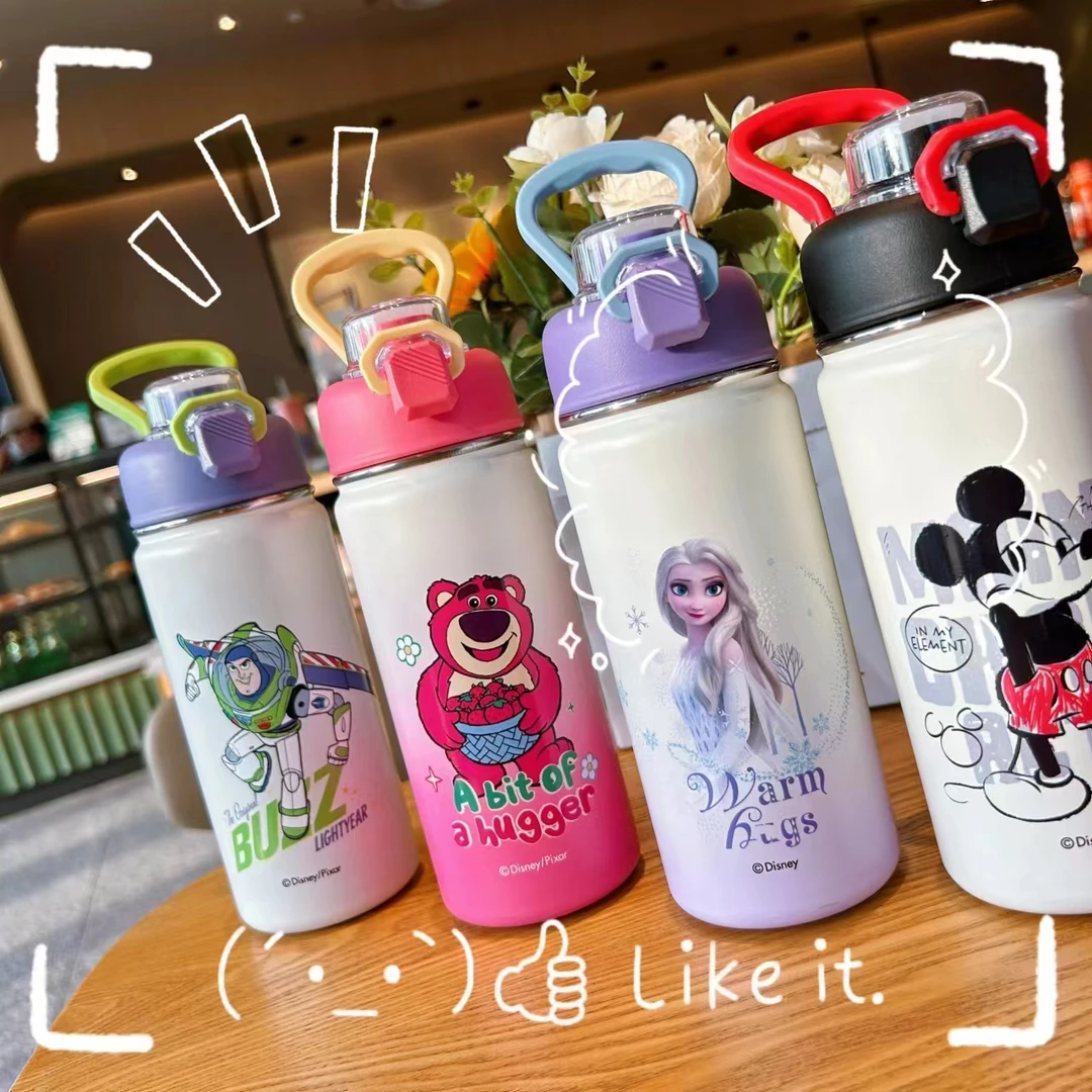 【耀选专属】迪士尼运动保温杯316不锈钢学生大容量便携水杯15502