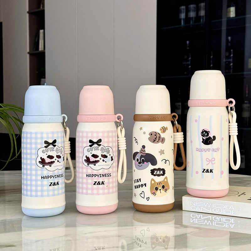 【丽姐专属】潮牌ZK梦想三用保温杯不锈钢直饮吸管学生水杯