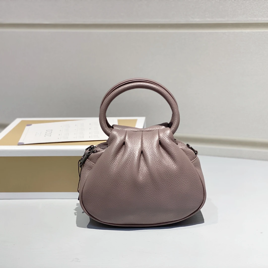 A31-32新款头层牛皮真皮女包包包云朵包饺子包妈妈包3091