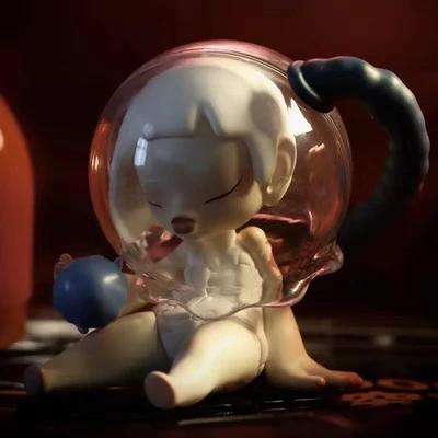 疫苗系列盲盒手办暗黑风女生礼物潮玩