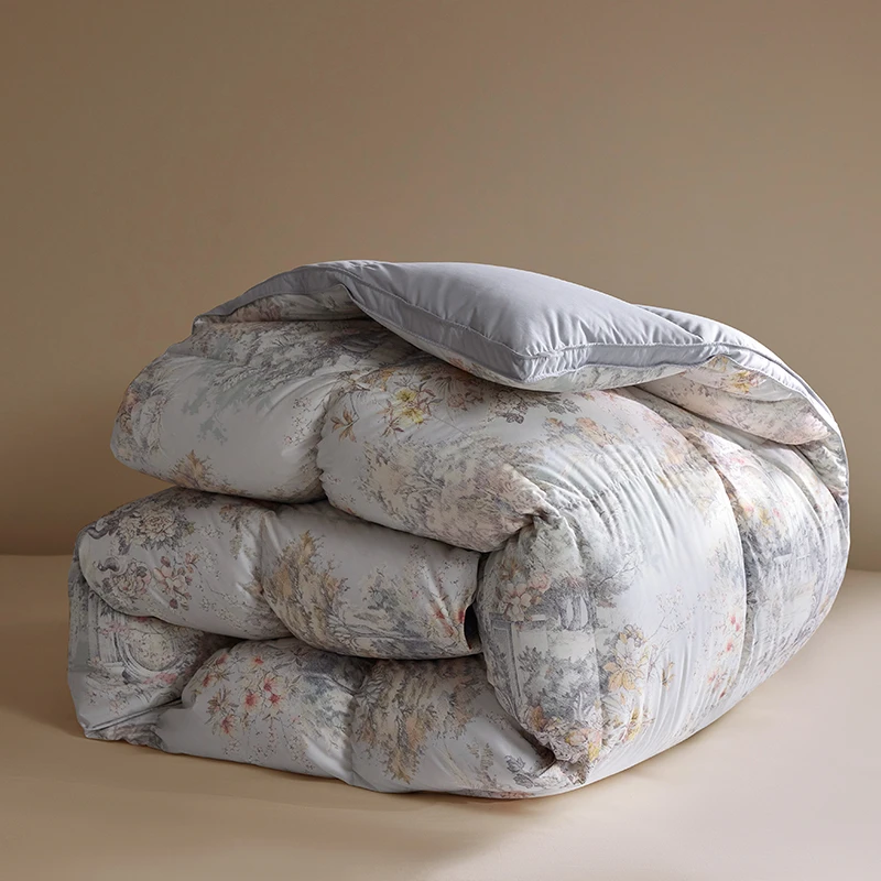 多喜爱90%羽绒被进口白鸭绒被子冬被高档正宗蓬松保暖欧式磨绒ZB