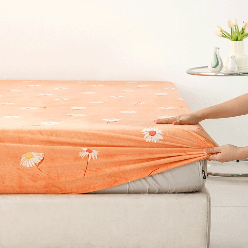 【绒床笠】多喜爱28cm床笠床罩加厚防滑床冬季床套罩纯色保护套SC