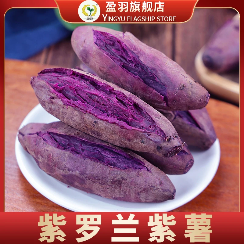 【盈羽】山东紫罗兰紫薯4.5斤装(5-16个)单果100g起