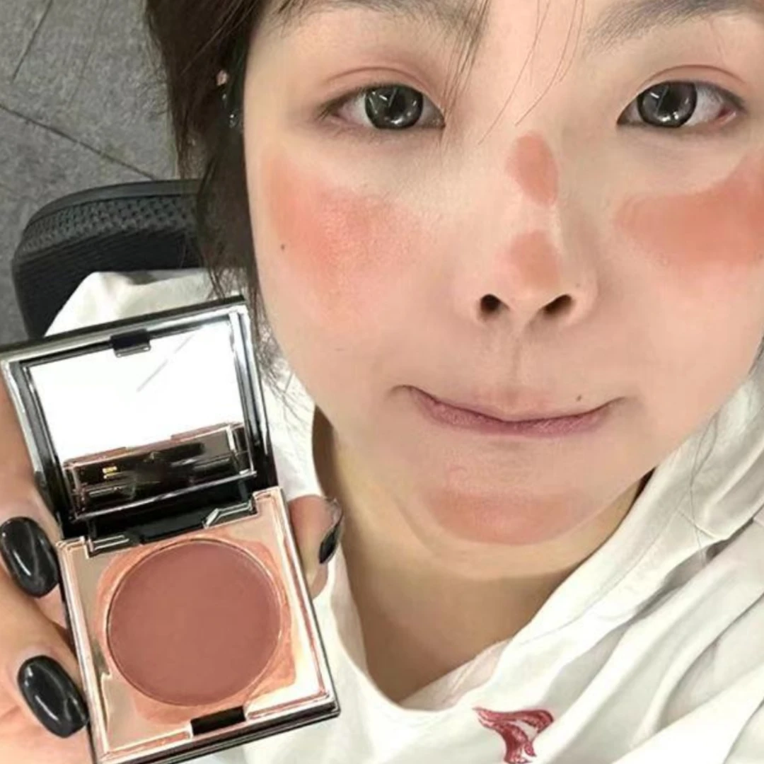 裸门永存唇颊两用腮红膏口红眼影修容三合一多用膏秋冬显白唇泥女