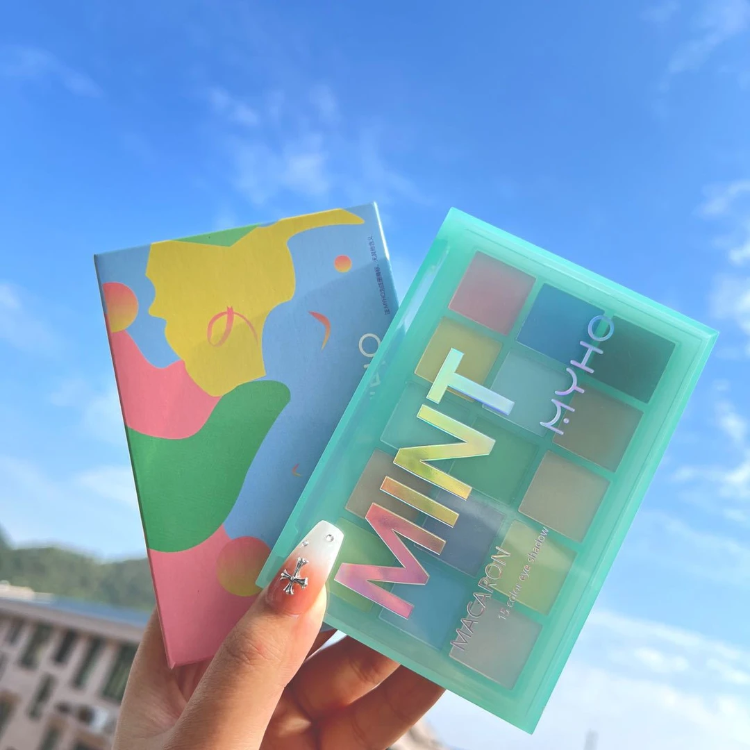 15色马卡龙眼影盘便携珠光哑光彩色系多巴胺彩妆盘平价学生国货