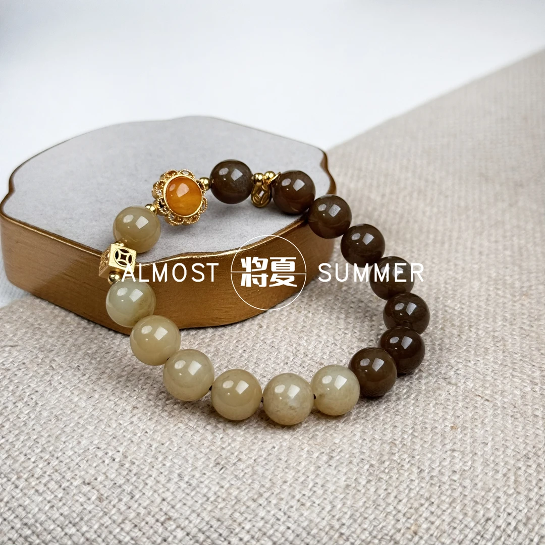 925银手链 【糖色珠手串】将夏-10mm