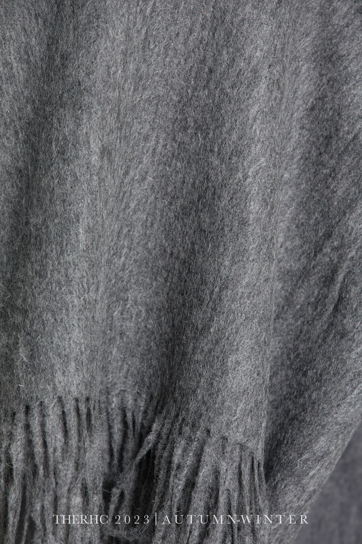 小鱼同款搭配羊毛围巾