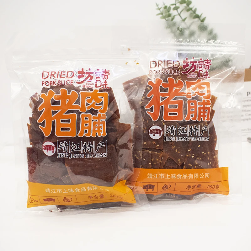 上味食品靖味坊猪肉脯副片边角料碎片靖江特产手撕肉干肉类零食品