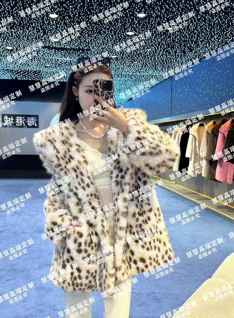 2024新款时尚百搭原创设计师新款女士休闲毛毛外套 24903