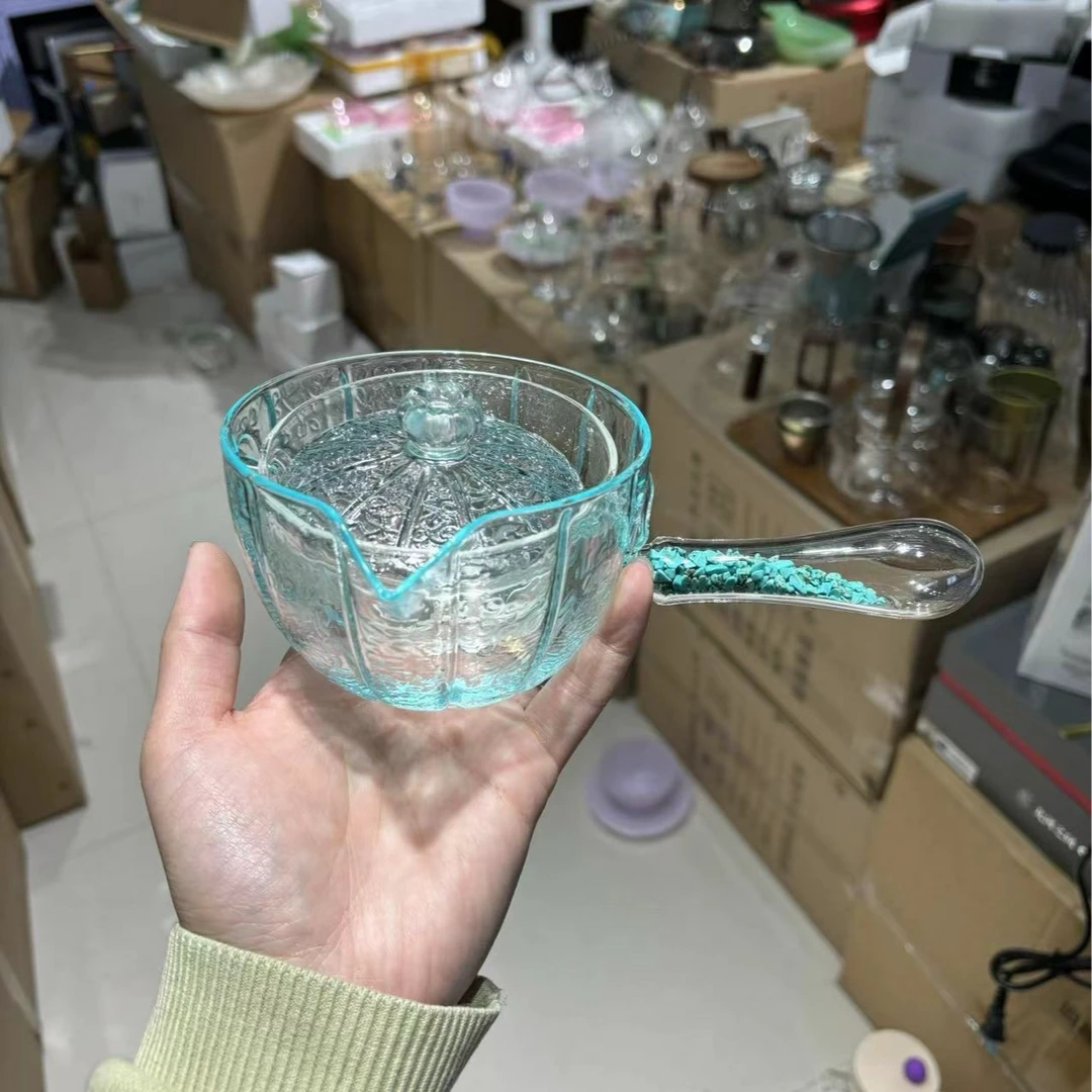 X336壶  绿松石360旋转耐热泡茶壶