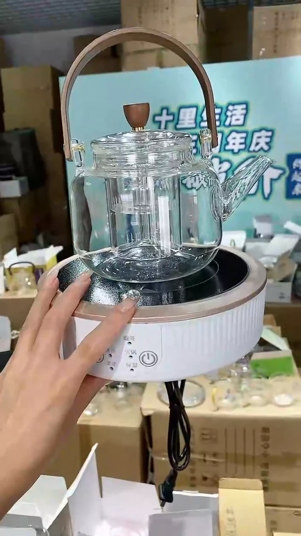 【闪购商品】瓷玻璃白色电陶炉＋X041壶