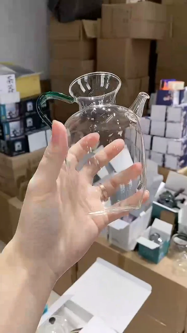 【闪购商品】瓷玻璃湖绿色执壶