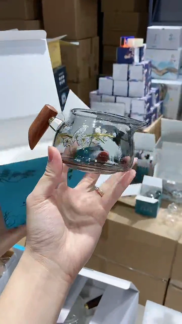 【闪购商品】瓷玻璃灰色公道杯