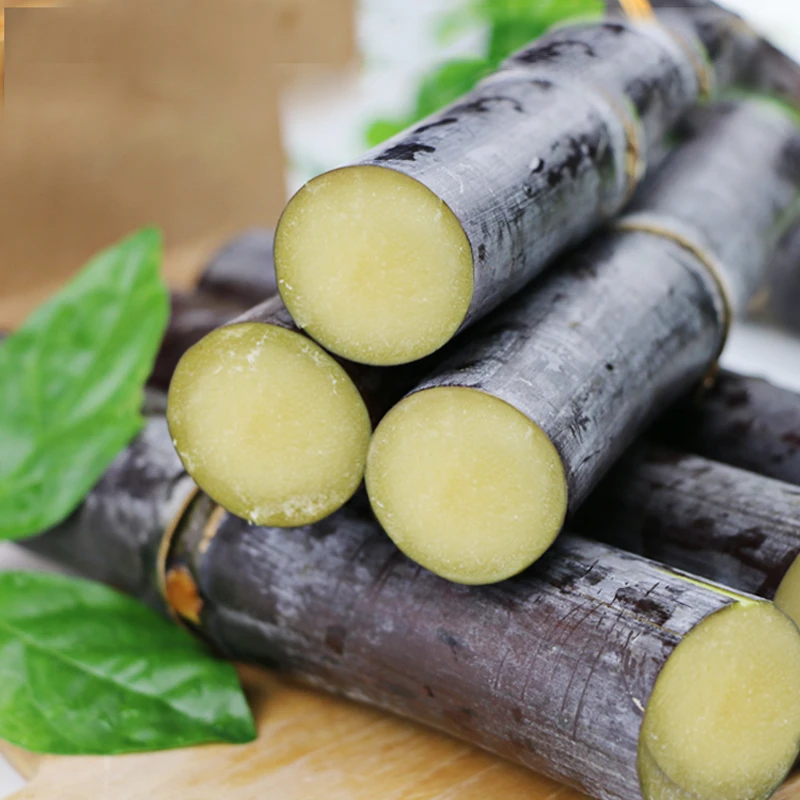 广西黑皮甘蔗新鲜现砍现发脆甜多汁甘甜爽口产地5/9斤皮薄皇帝柑