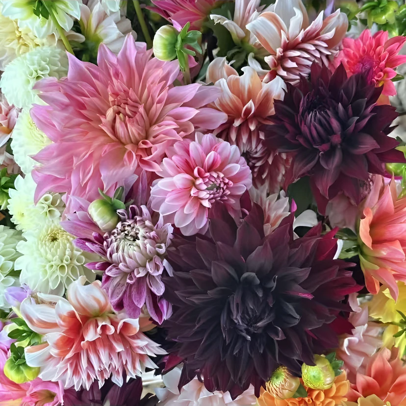 大花合集【小坨发货】进口大丽花种球多年生花期春夏秋当年开花