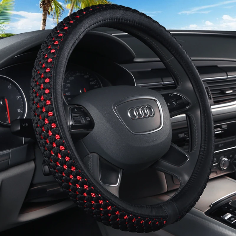 汽车方向盘套冬季四季通用把套冰丝防滑英朗宝来朗逸速腾捷达迈腾