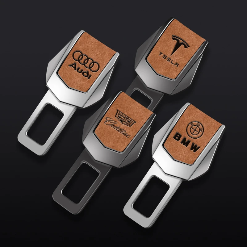 汽车安全车带插片头扣头延长器锁扣插片车内装饰用品插带皮革插销