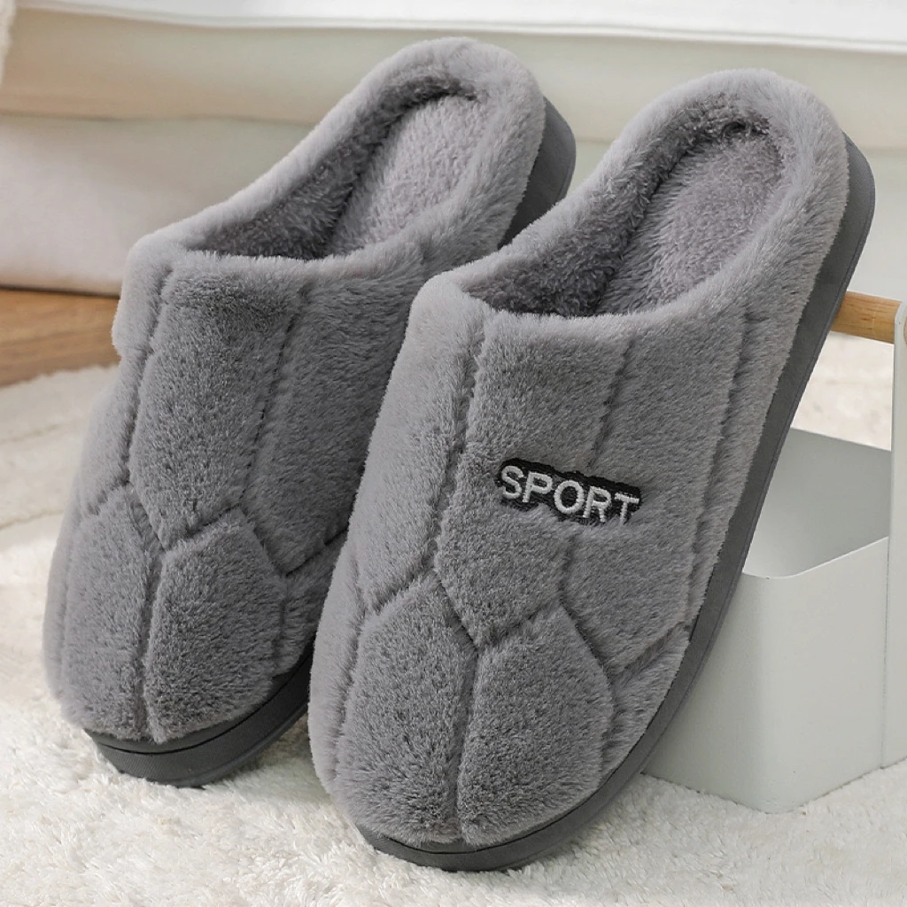 秋冬天居家超软棉拖男士冬季室内防滑厚底踩屎感毛绒保暖女款外穿