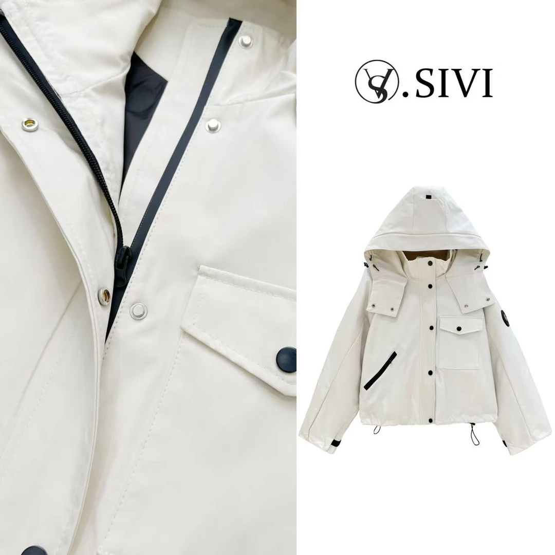 熙薇羽绒三防冲锋衣【冰天雪窑】冬季新款时尚防风外套F6994