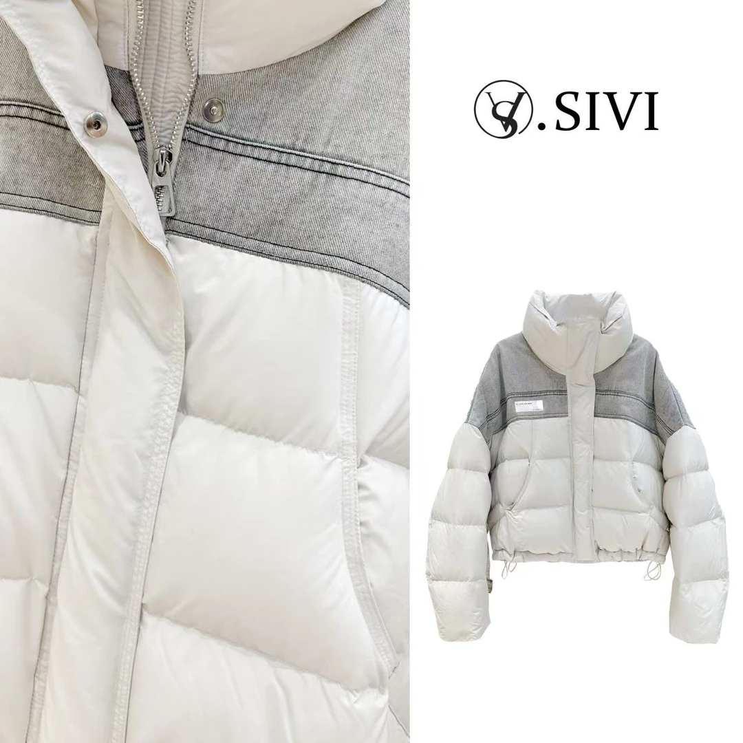 熙薇轻奢气质羽绒服【暖暖幸福】冬季新款时尚外套F7031