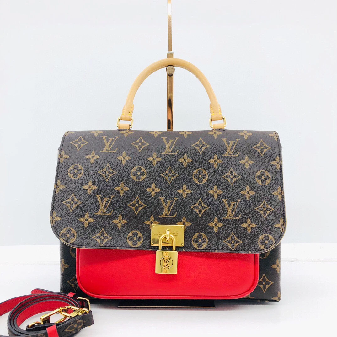95新 LouisVuitton/路易威登 98新/Marignan 锁头邮差包公价18700