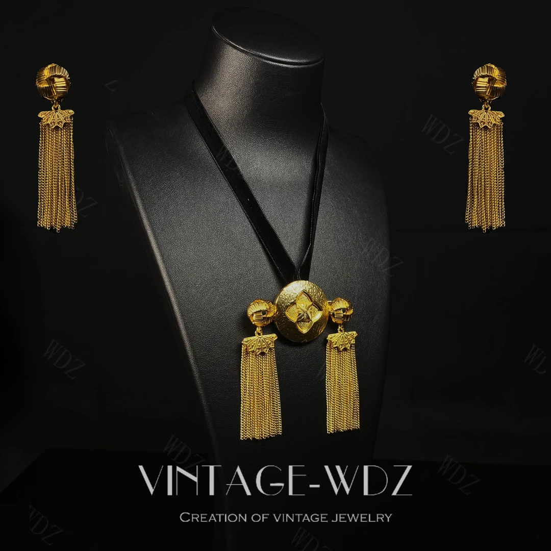 铜合金耳饰 暮光-中古vintage首饰饰品项链耳饰轻奢个性复古