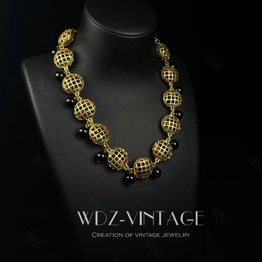 铜合金项链 眷恋-中古vintage饰品首饰项链时尚复古轻奢