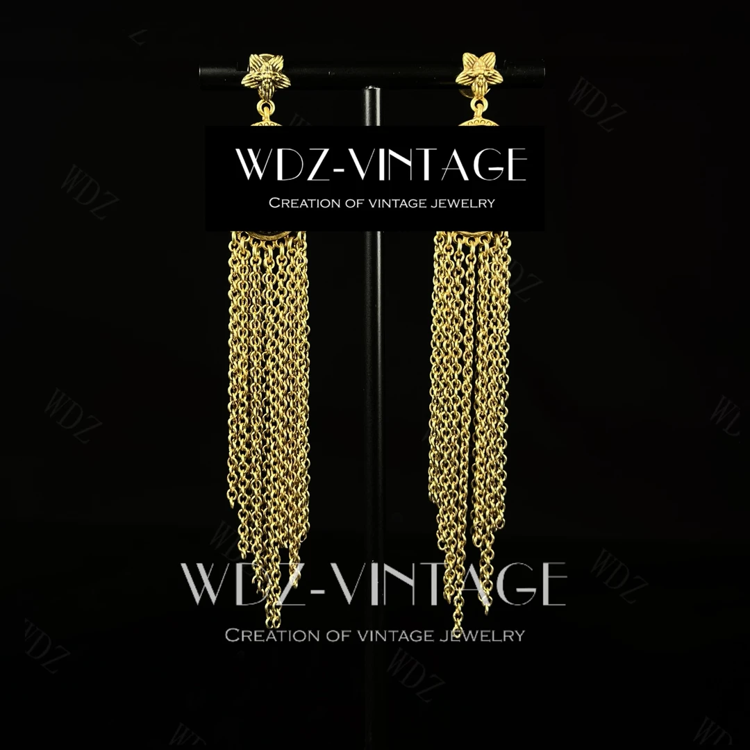 铜合金耳饰 美人吟-中古vintage首饰饰品耳饰耳环轻奢复古百搭