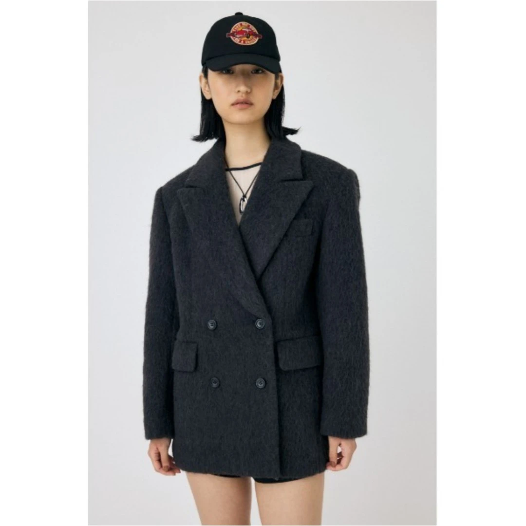 【强哥外贸】 秋季新款 M 休闲气质时尚通勤拉绒西装外套