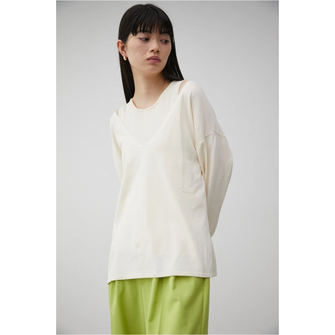 【强哥外贸】 M 秋季新款 气质通勤宽松针织背心套头衫