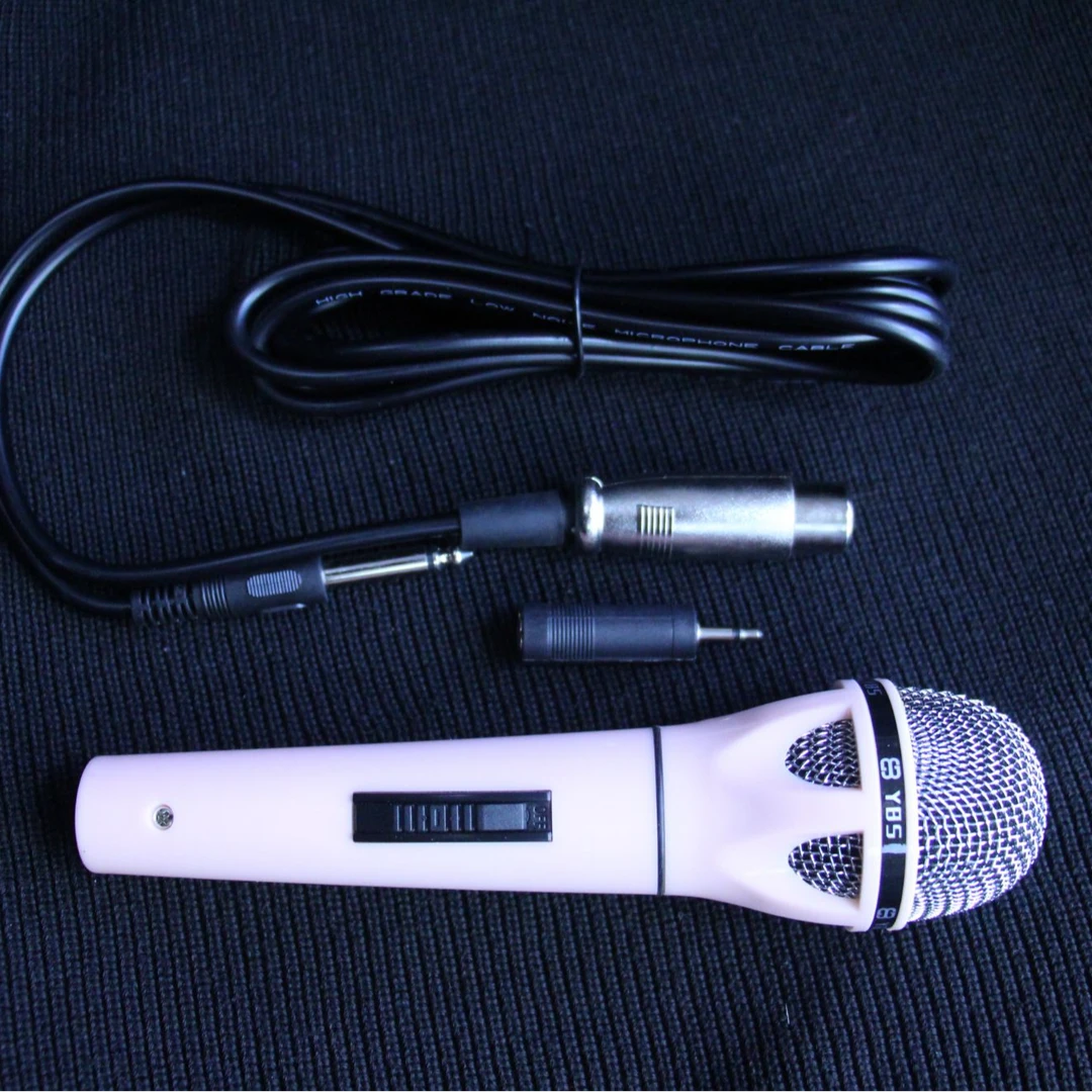 有线麦克风家庭派对k歌必备演讲首选高配置-粉色 厂家直销