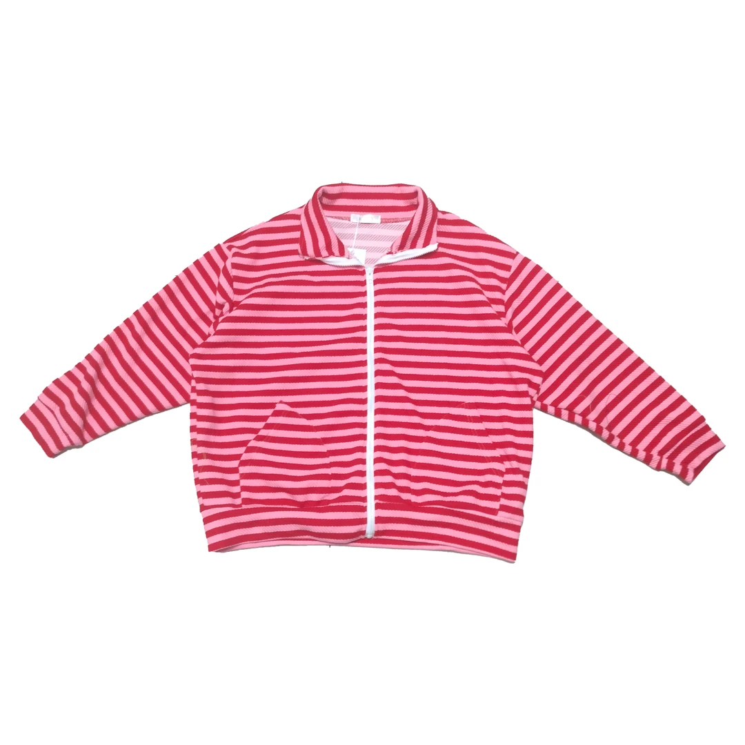 【伊人风尚服饰推荐】2024年早秋新款条纹长袖外套5593