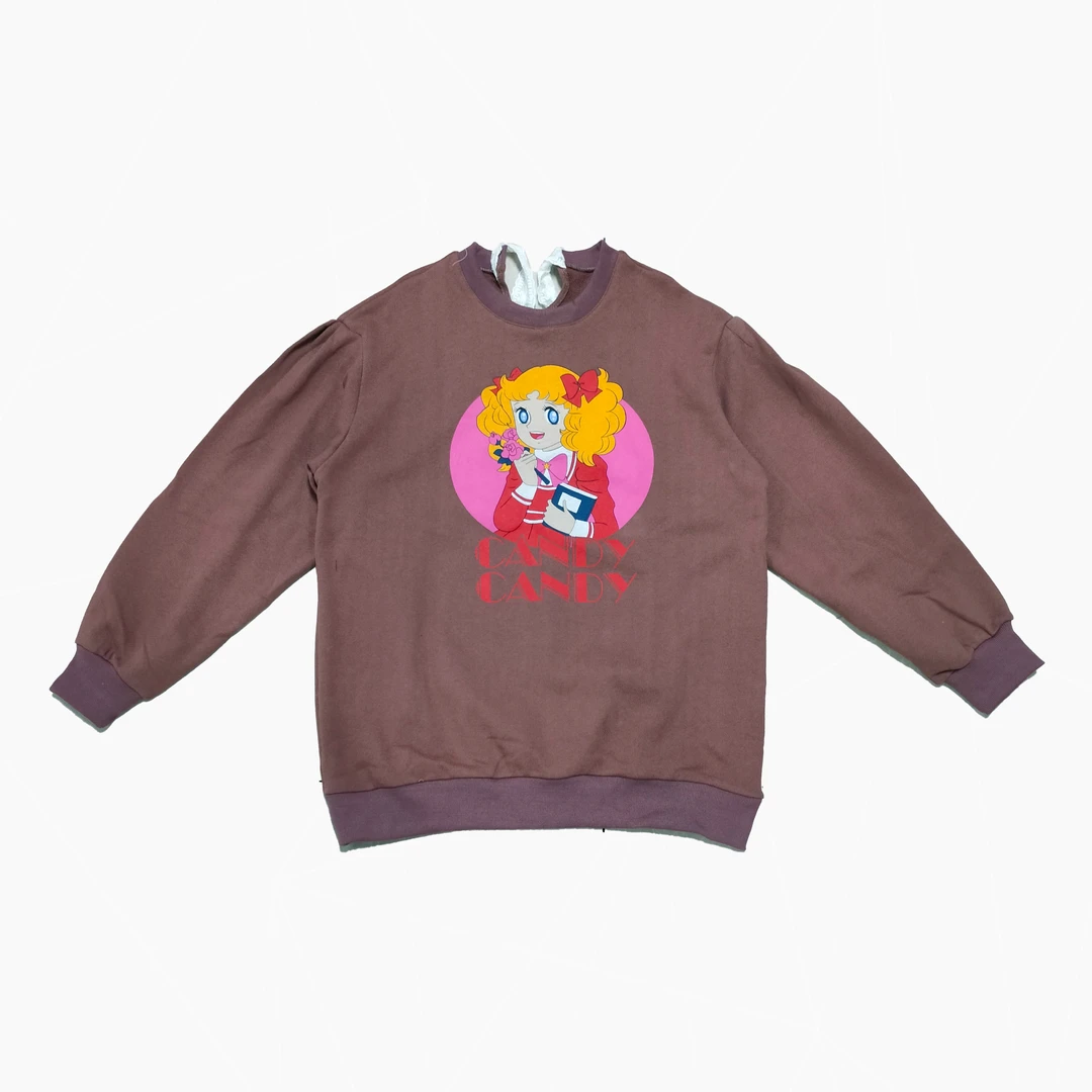 【伊人风尚服饰推荐】2024年春季新款休闲潮牌字母卡通印花卫衣4254