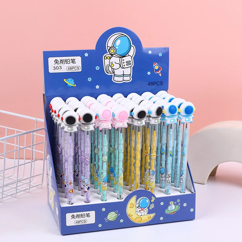 下蛋笔免削铅笔可换笔芯小学生HB儿童自动笔可爱卡通活动笔学习