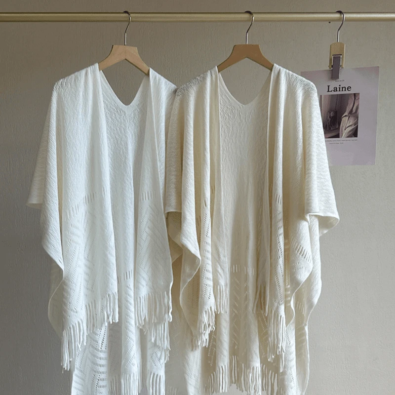 时尚休闲国民风秋冬围巾披肩气质女士纯色秋季百搭宽松流苏春夏季