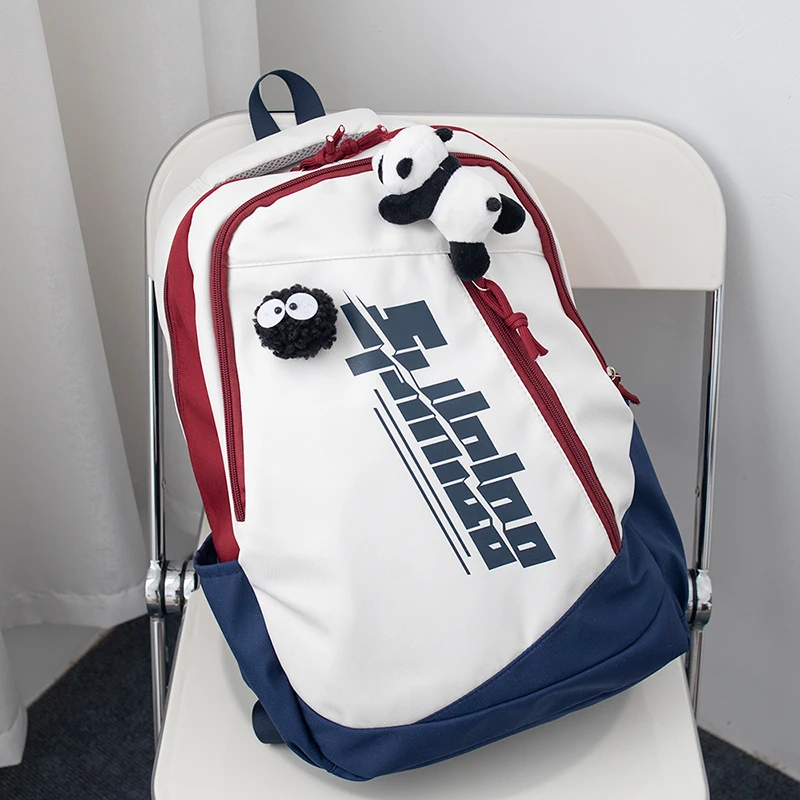 韩国ins风大容量工装书包女初中生双肩包小众高中大学生背包男潮