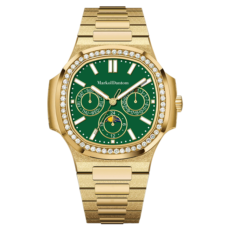 【许总补贴】Markol Dantom2024金玉满堂镶钻自动机械男表1007