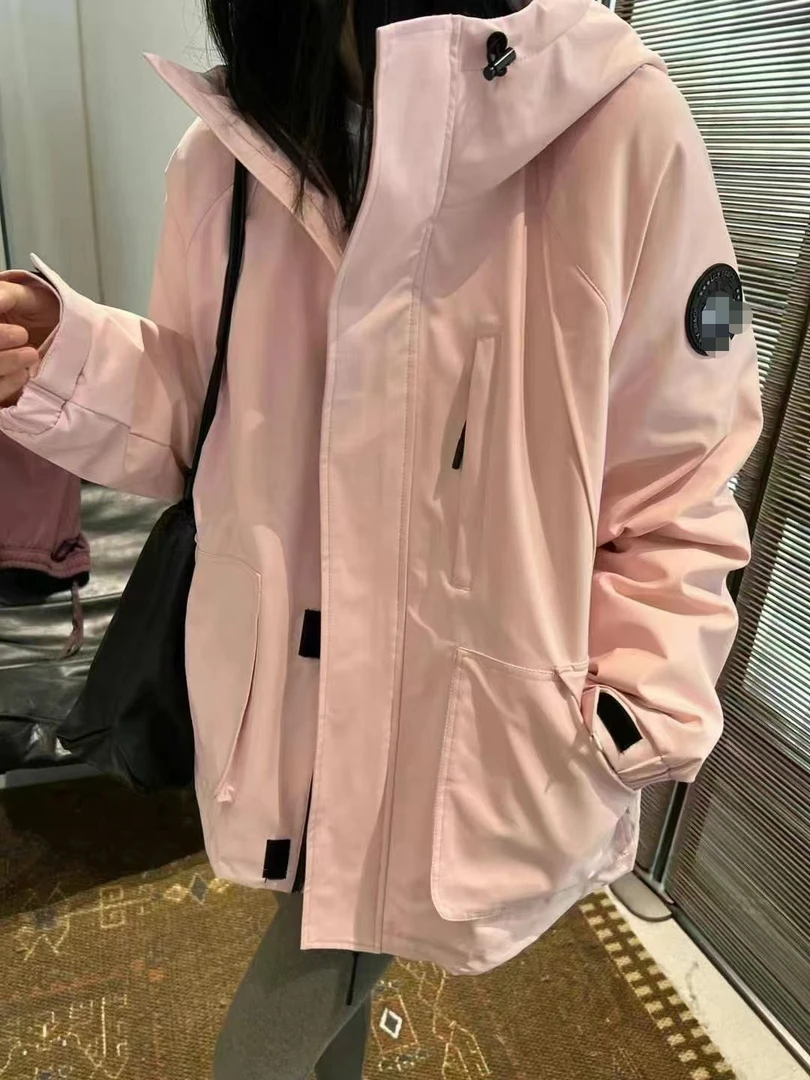 韩衣丑丑H-220羽绒服冲锋衣2024冬季新品女款三防外套保暖防风